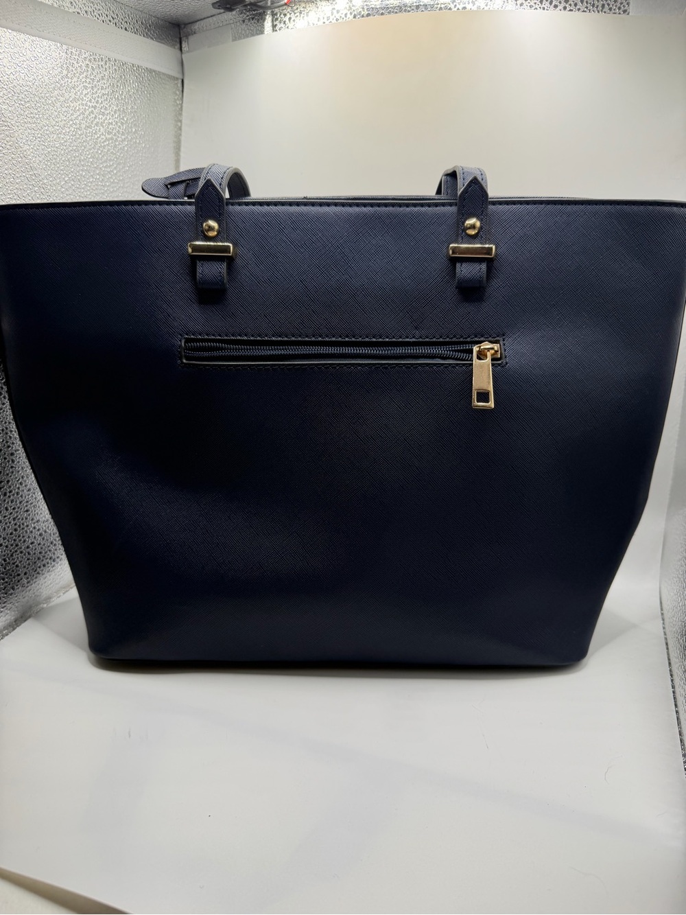 Classic Navy Tote Bag - Structured Everyday Carry— Lovevook
